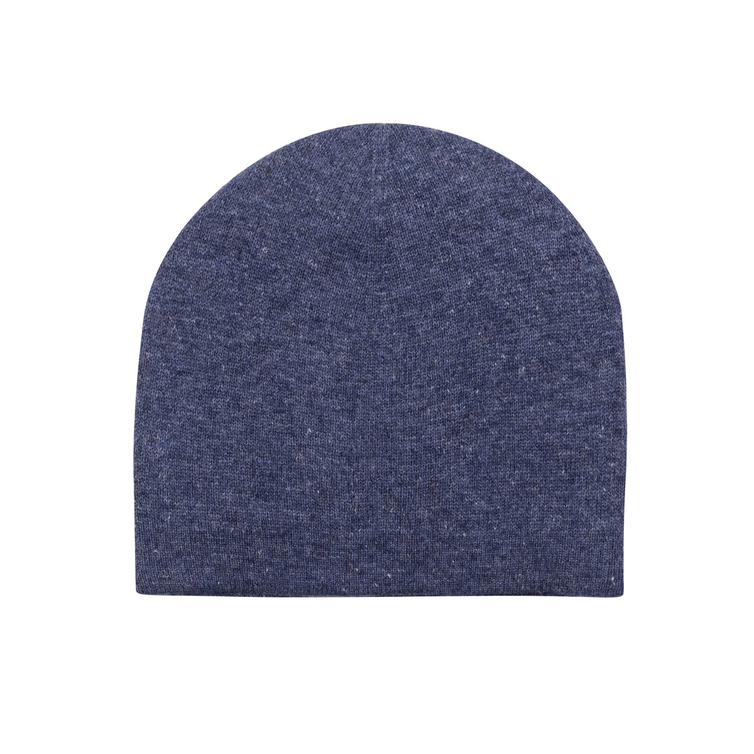 Kaschmirmütze Beanie glatt dunkelblau