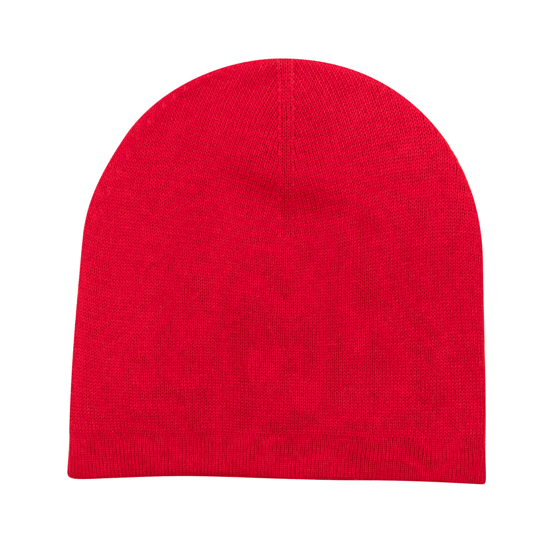 Kaschmirmütze Beanie glatt rot