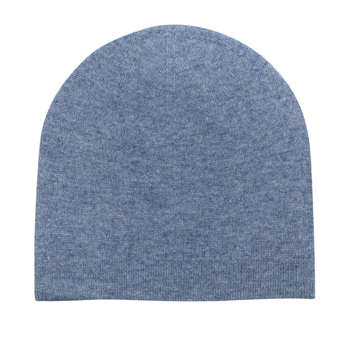 Kaschmirmütze Beanie glatt hellblau