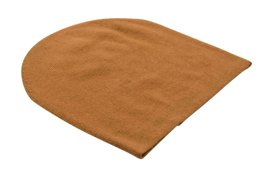 Kaschmirmütze Beanie glatt braun