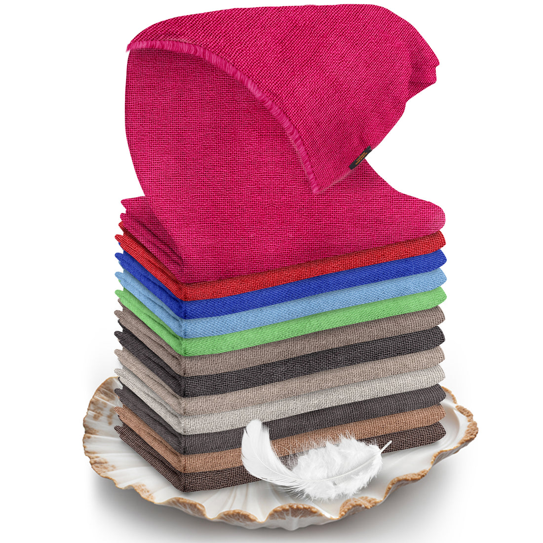 Kaschmirtuch pink einfarbig