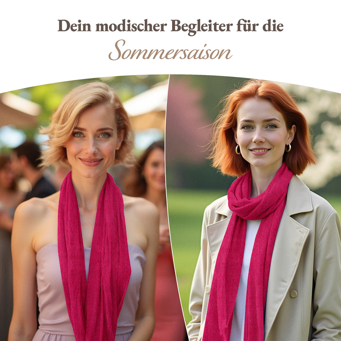 Kaschmirtuch pink einfarbig
