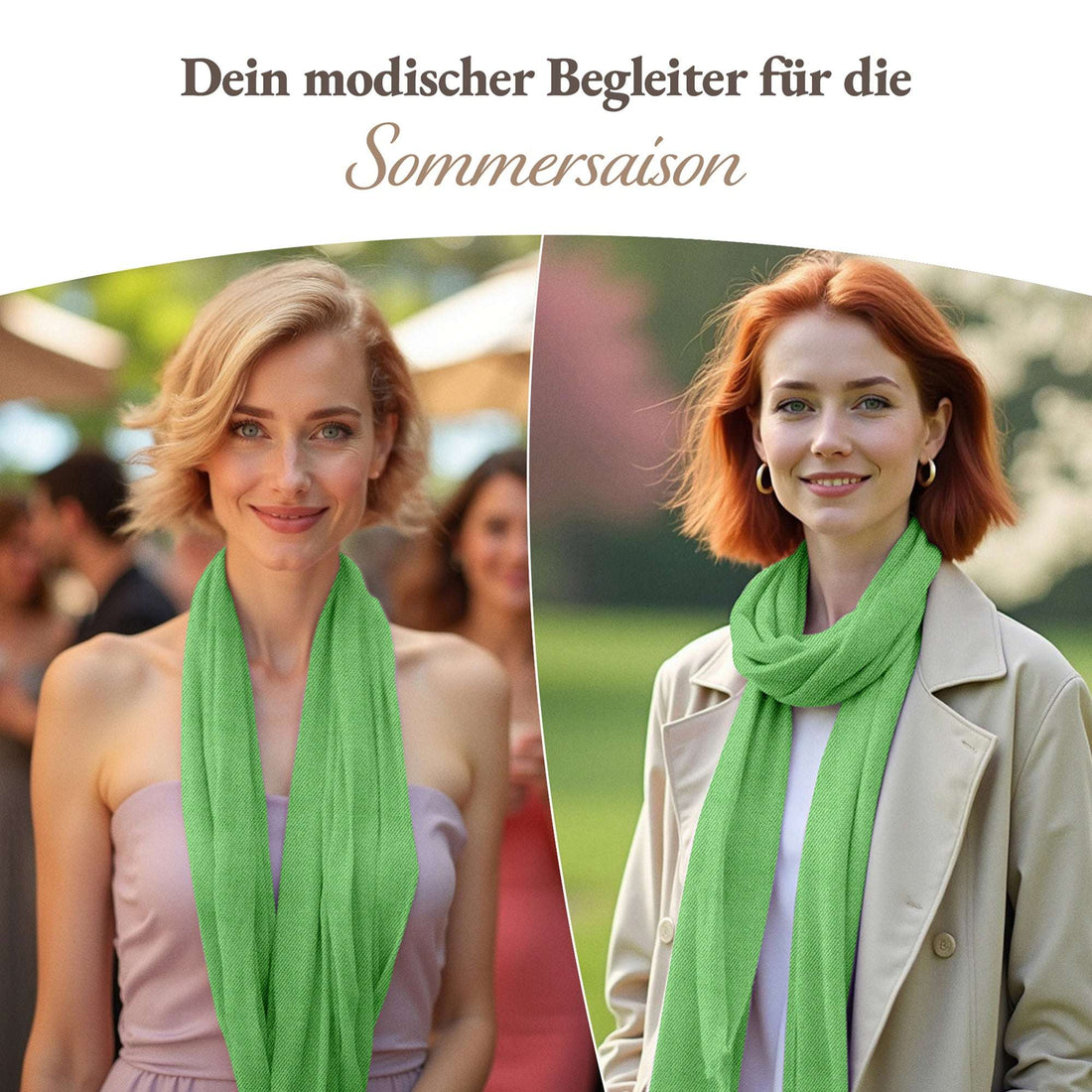 Kaschmirtuch grün einfarbig